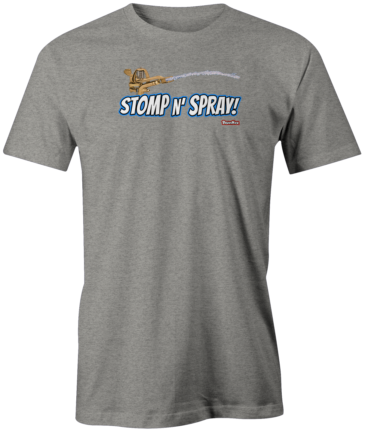 stomp-n-spray tshirt brunsnick youtube bowling tee shirt