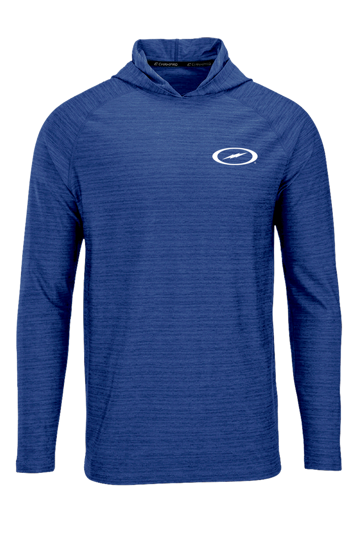 Storm Bolt White Striker Performance Hoodie