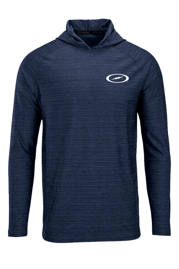 Storm Bolt White Striker Performance Hoodie