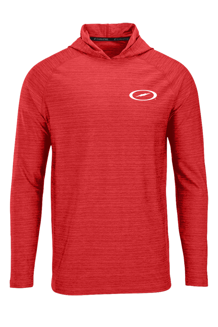 Storm Bolt White Striker Performance Hoodie
