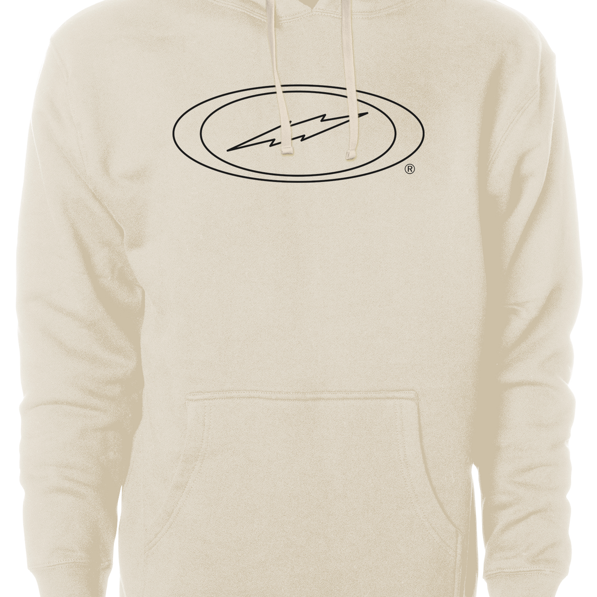Storm Bowling Oval Bolt Logo Hoodie Black Outline Inside Bowling