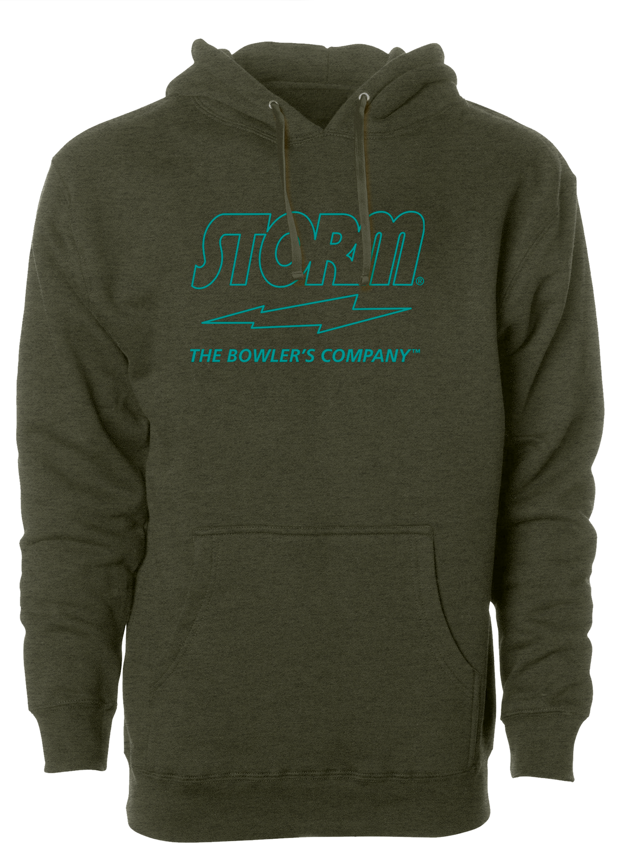 Storm "The Bowler's Company" Hoodie Teal Outline