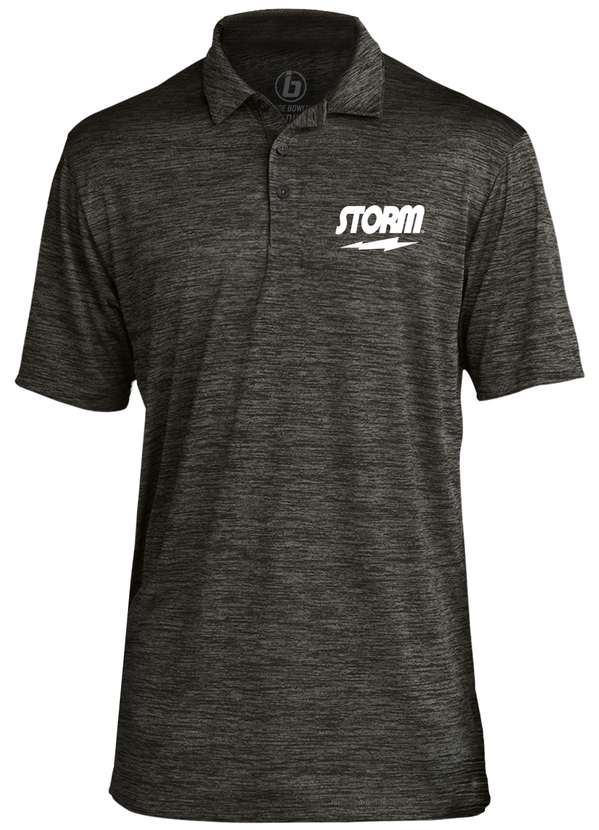 storm bowling polo shirt for bowlers pba league tournaments utah professional apparel jersey competition dry fit moisture wicking high end belmonte belmo troup weber design