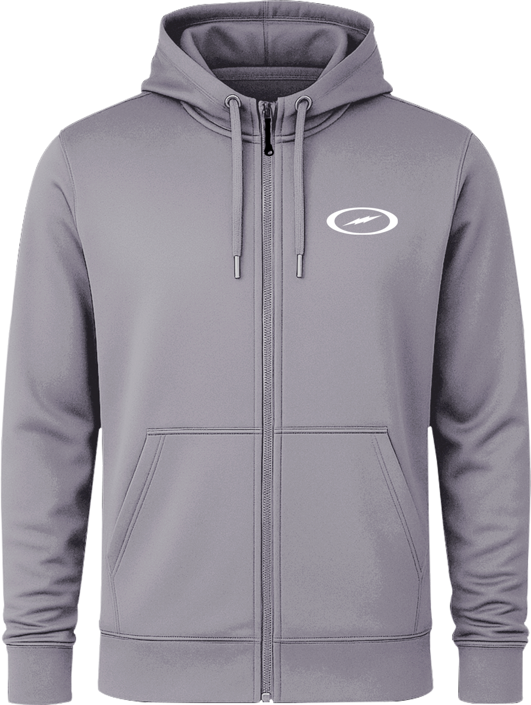 Storm Oval Bolt White Full Zip Hoodie