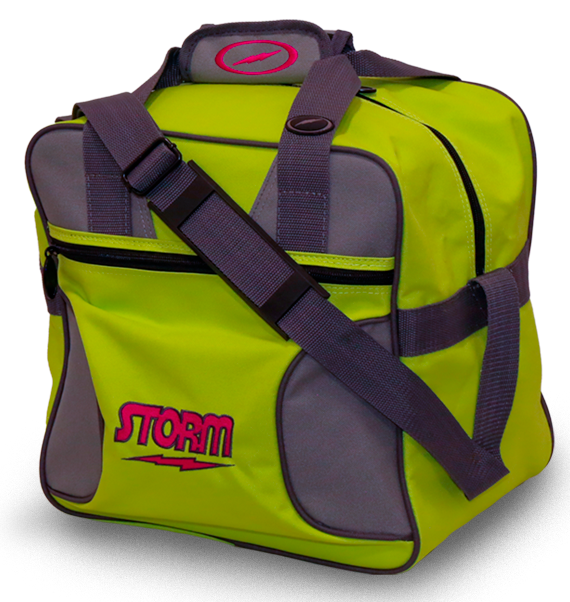 Storm Solo 1 Ball Tote Lime/Gray Single Bowling Bag