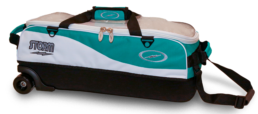 Storm 3 Ball Travel Tote Pro White/Teal Bowling Bag