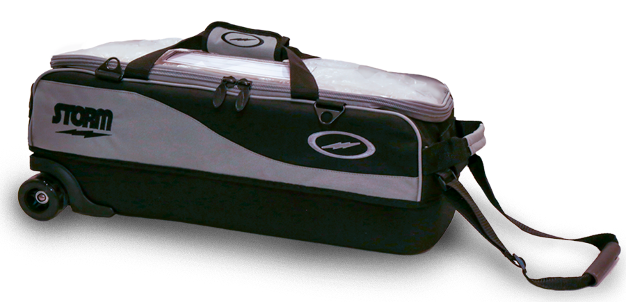 Storm 3 Ball Travel Tote Pro Grey/Black Bowling BagStorm 3 Ball Travel Tote Pro Grey/Black Bowling Bag