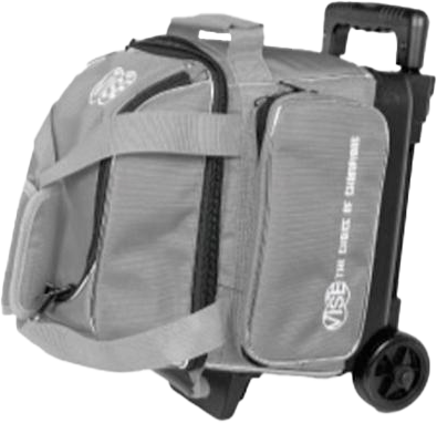 Vise 1 Ball Roller Bowling Bag Gray