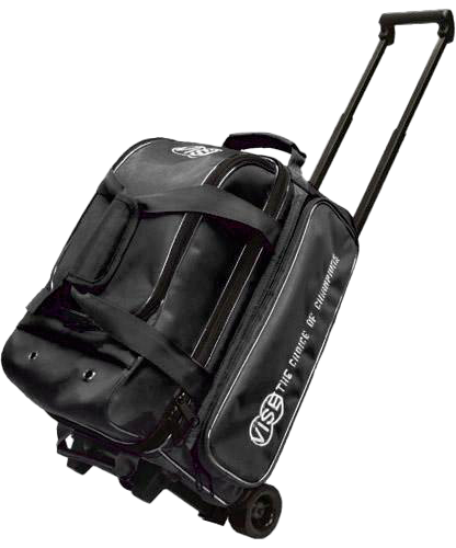 Vise 2 Ball Economy Roller Black bowling ball bag