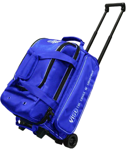 Vise 2 Ball Economy Roller Blue bowling ball bag