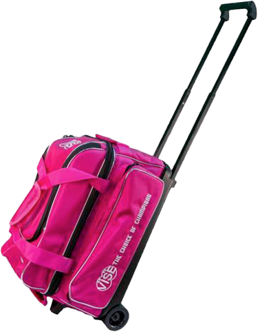 Vise 2 Ball Economy Roller Pink bowling ball bag