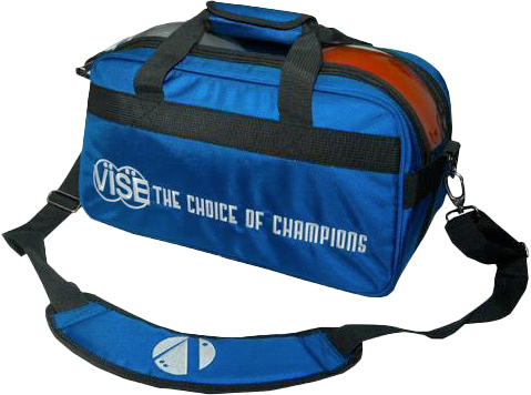 Vise 2 Ball Tote Clear Top Double Blue