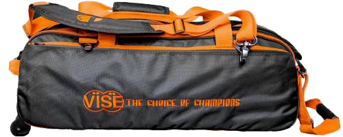 Vise 3 Ball Black/Orange Triple Roller Clear Top