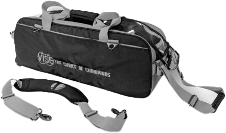 Vise 3 Ball Tote Black/Silver Clear Top