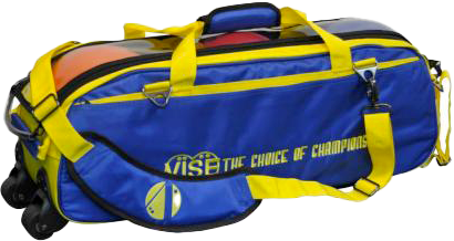 Vise 3 Ball Blue/Yellow Triple Roller Clear Top