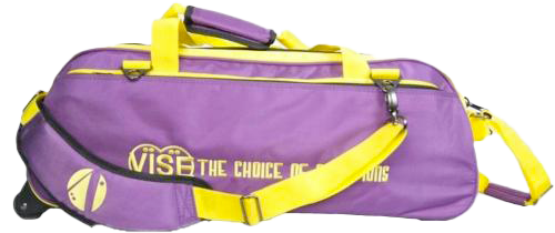 Vise 3 Ball Purple/Yellow Roller Clear Top