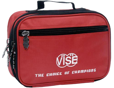 Vise Accessory Bag Red  10" X 7.5" X 1" Handle Strap Multiple Pockets Vise has developed this accessory bag to have multiple pockets so the bowler can organize all of their accessorie