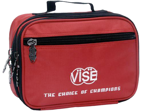 Vise Accessory Bag Red  10" X 7.5" X 1" Handle Strap Multiple Pockets Vise has developed this accessory bag to have multiple pockets so the bowler can organize all of their accessorie