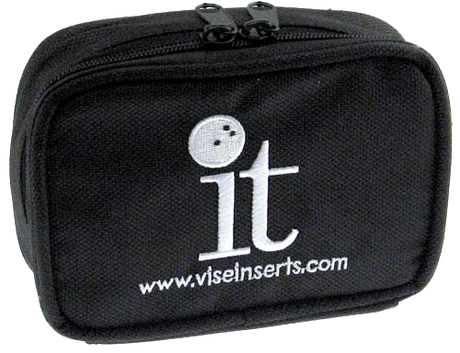 Vise IT Small Accessory Bag Black FEATURES AND BENEFITS Designed specifically for holding interchangeable thumb inserts Hold up to 4 IT Thumbs