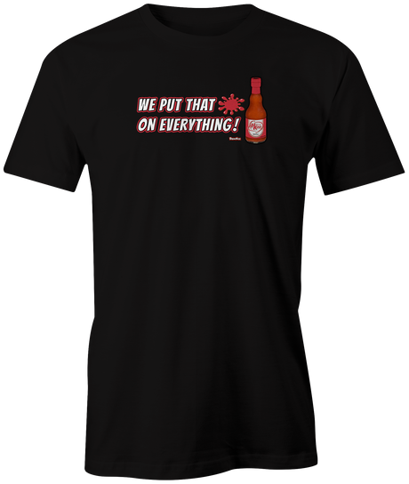 we-put-that-on-everything brunsnick tee shirt bowling ball youtube review videos bowler tshirt 