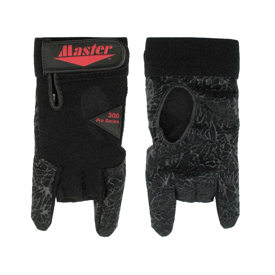 Master Bowling Glove Comfort and added grip is what you'll find with our Master Bowling Glove. This thoughtfully designed glove combines a flexible fit with a breathable elastic fabric, the perfect combination for bowlers looking for added traction and durability. Long-lasting supergrip fabric on palm extends around index finger for maximum contact.