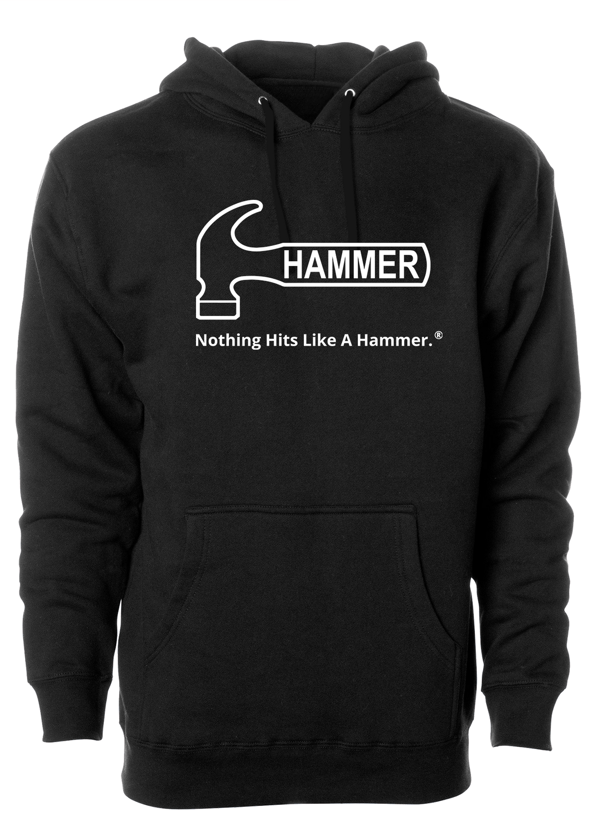 Hammer Bowling White Tagline Hoodie