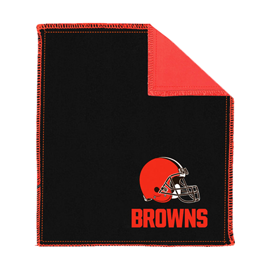NFL Shammy Cleveland Browns Ultimate oil removing pad Leather on both sides Restores tacky feel for better ball performance Embroidered logos 8" x 7.5"