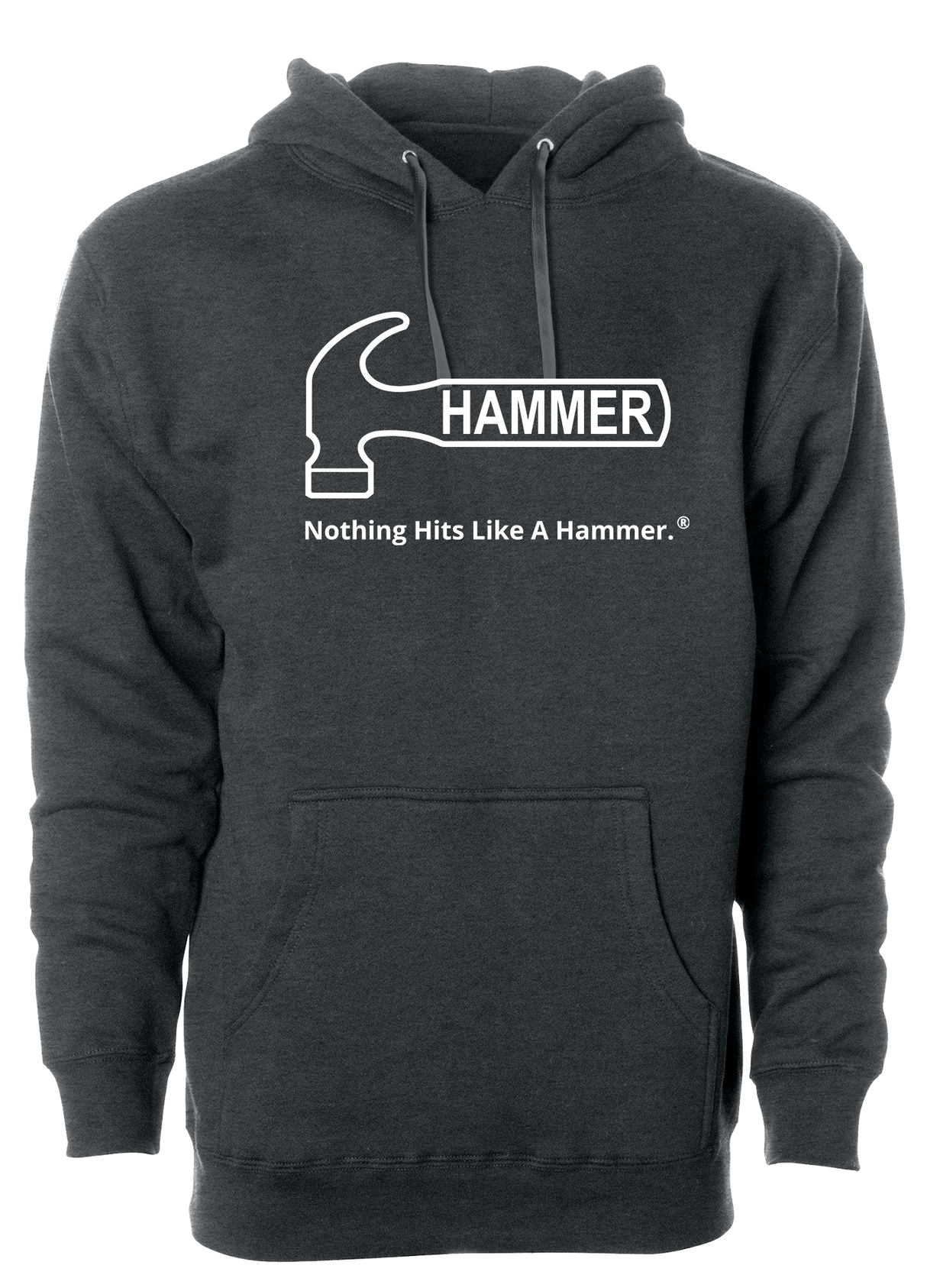 Hammer Bowling White Tagline Hoodie