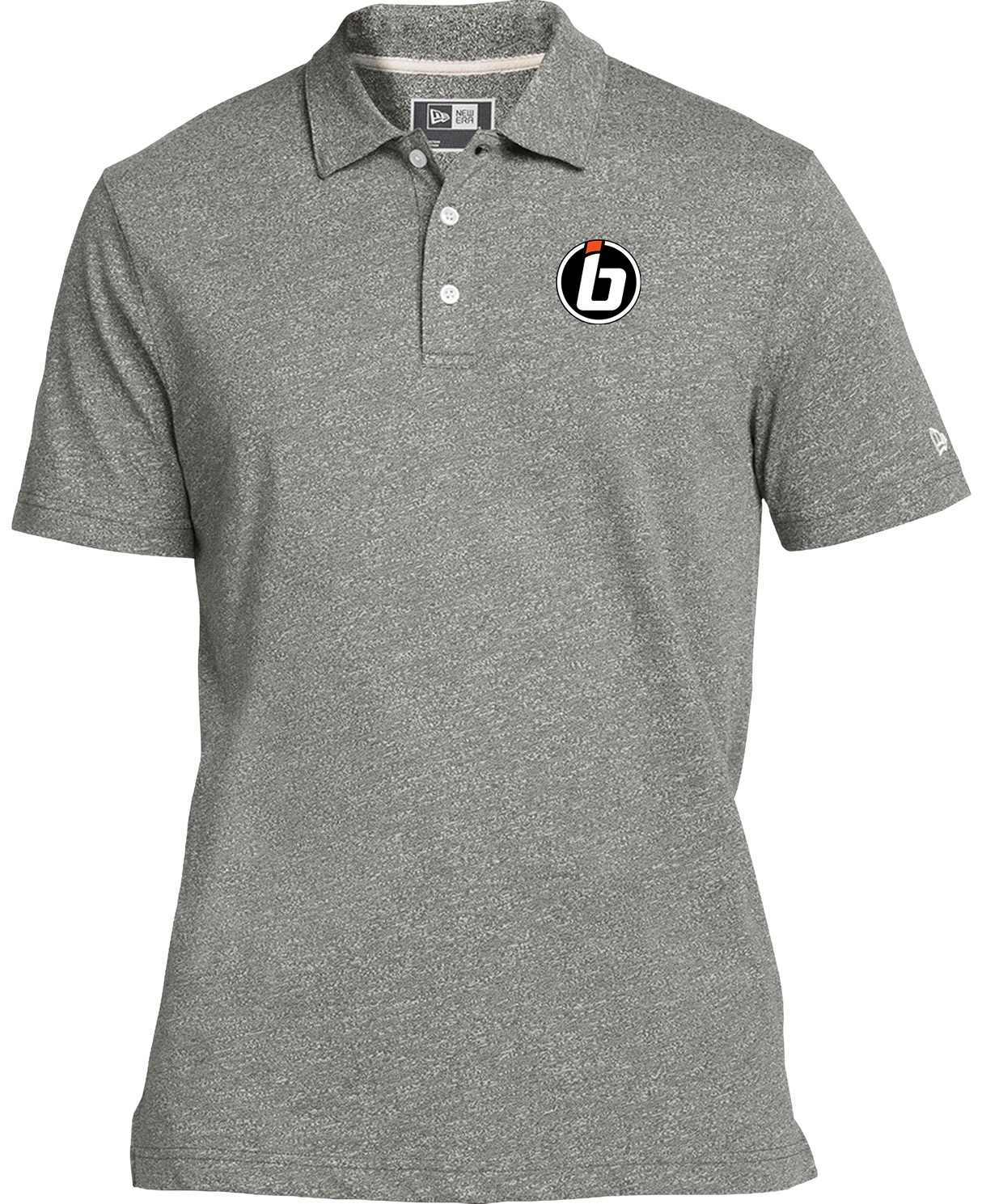 Inside Bowling New Era Twist Polo Gray