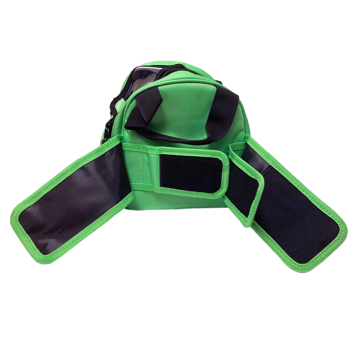 Vise Clear Top Green Add-On Bag