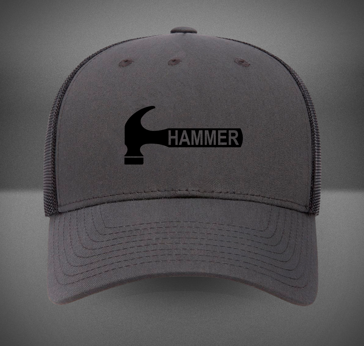 Hammer Bowling Black Rev Retro Trucker Hat
