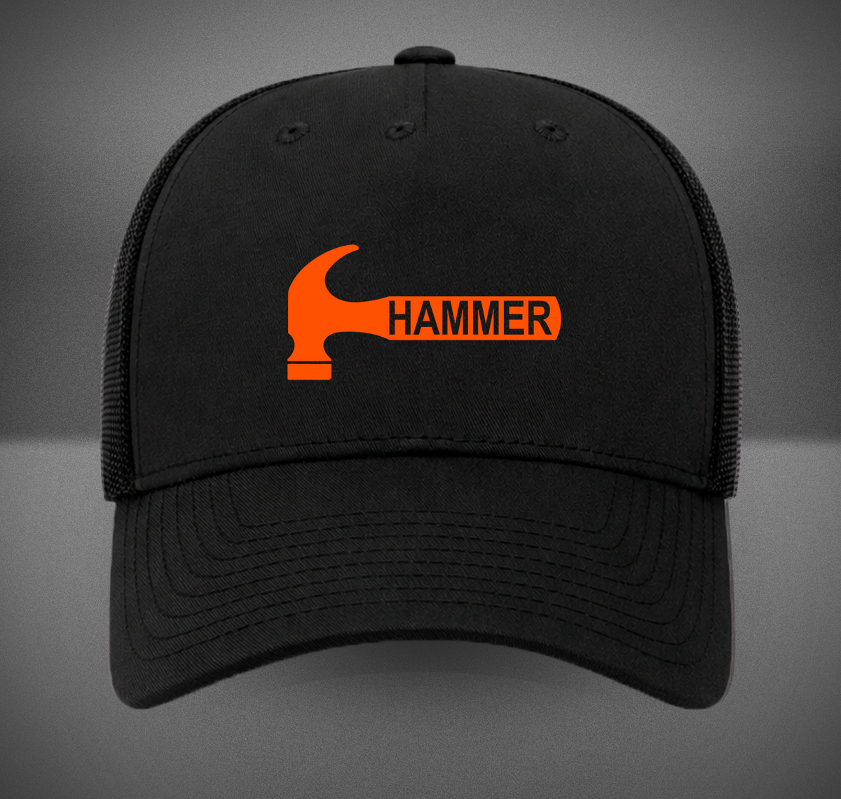 Hammer Bowling Orange Rev Retro Trucker Hat