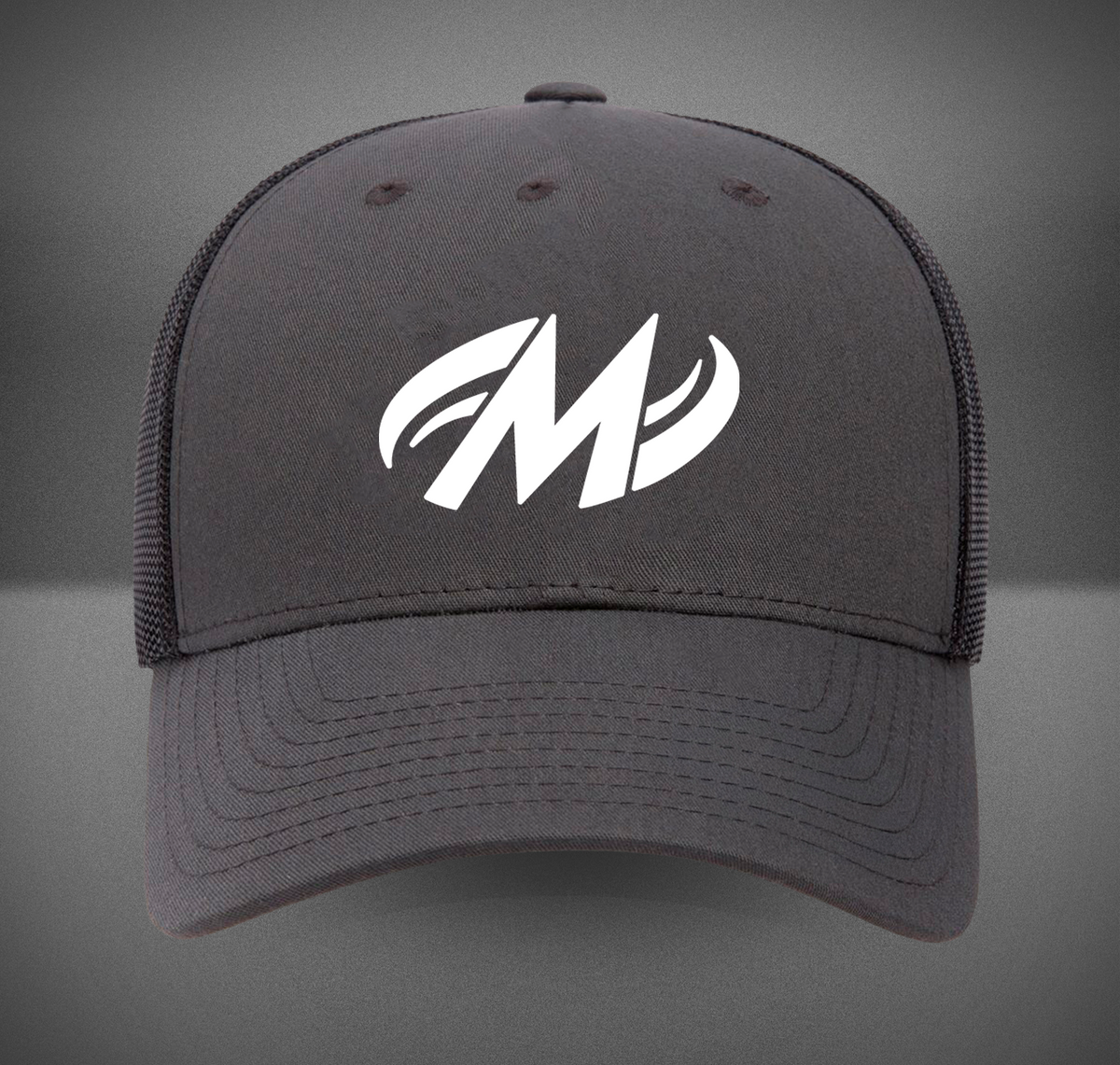 Motiv Bowling White Logo Retro Trucker Hat