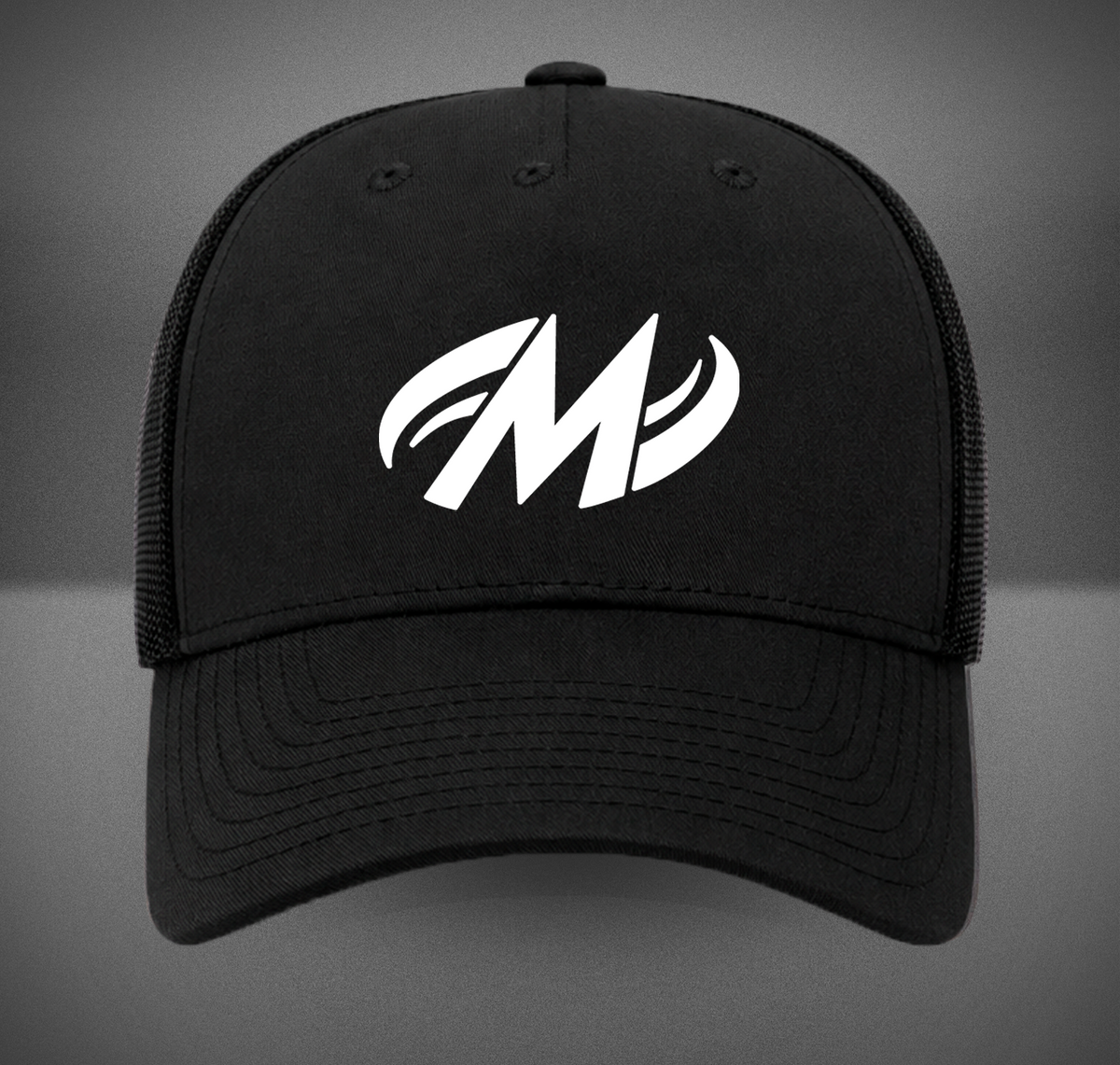 Motiv Bowling White Logo Retro Trucker Hat