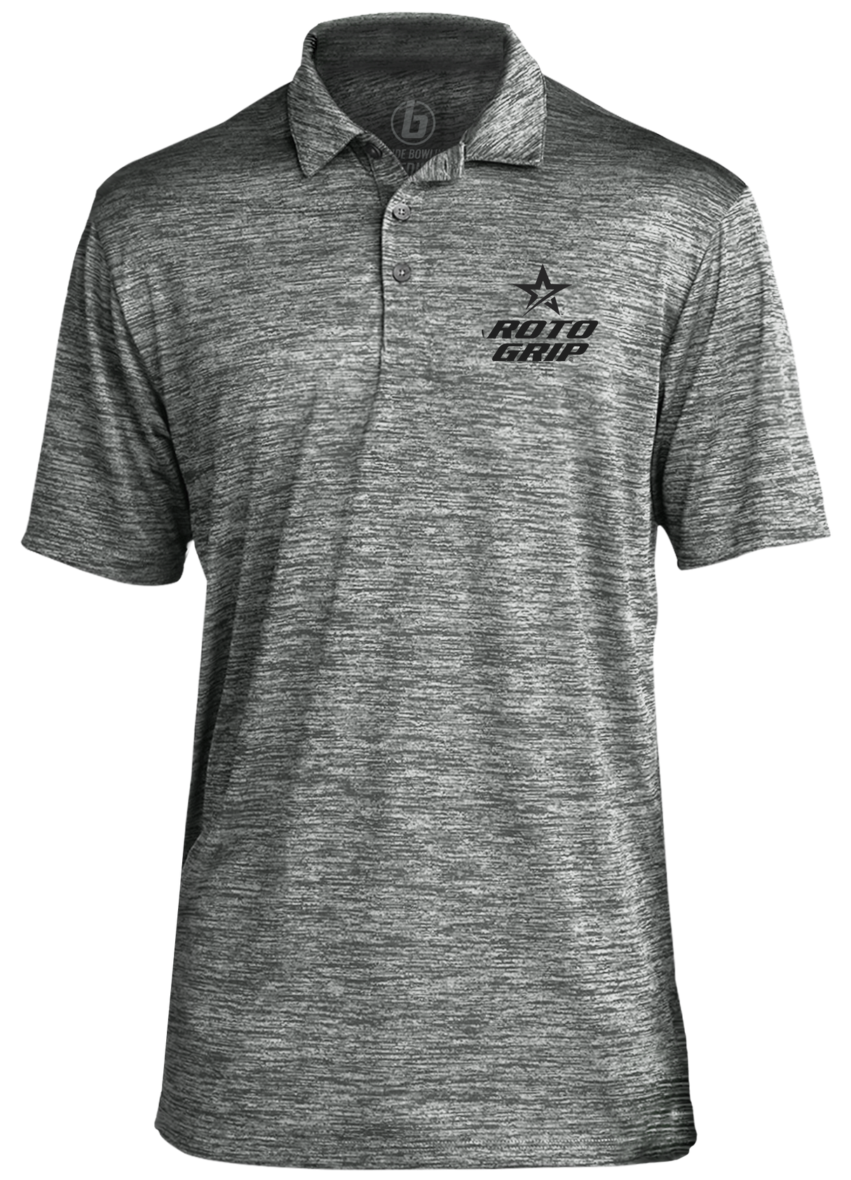 roto-grip-classic-black-logo-performance-polo bowling shirt