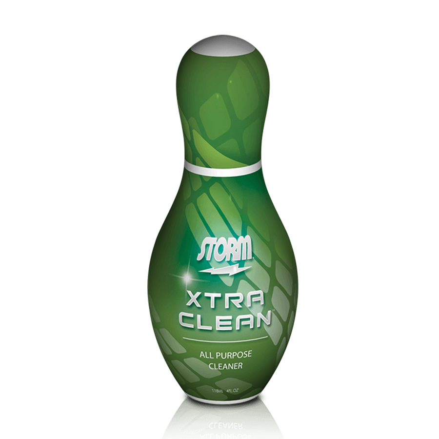 storm Xtra Clean is an environmentally friendly bowling ball cleaner that is tough on dirt/oil but easy on the skin. Approved for use before and after competition. 8 oz.