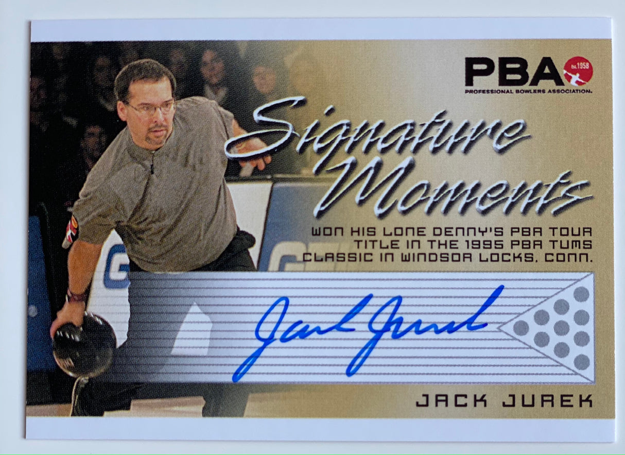 Jack Jurek 2008 Rittenhouse Signature Moments PBA Autograph Bowling Card