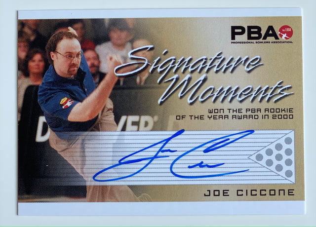 Joe Ciccone 2008 Rittenhouse Signature Moments PBA Autograph Bowling Card