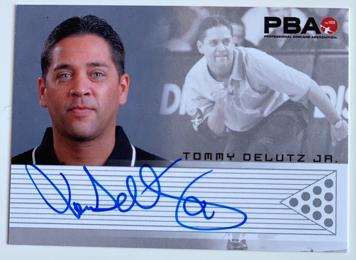 Tommy Delutz Jr. 2008 Rittenhouse PBA Autograph Bowling Card