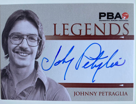 Johnny Petraglia 2008 Rittenhouse PBA Legends Autograph Bowling Card