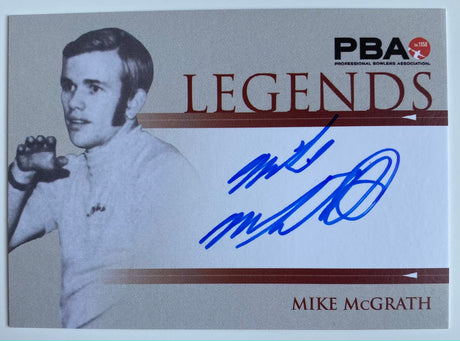 Mike McGrath 2008 Rittenhouse PBA Legends Autograph Bowling Card