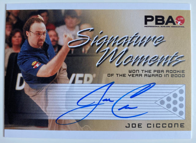Joe Ciccone 2008 Rittenhouse Signature Moments PBA Autograph Bowling Card