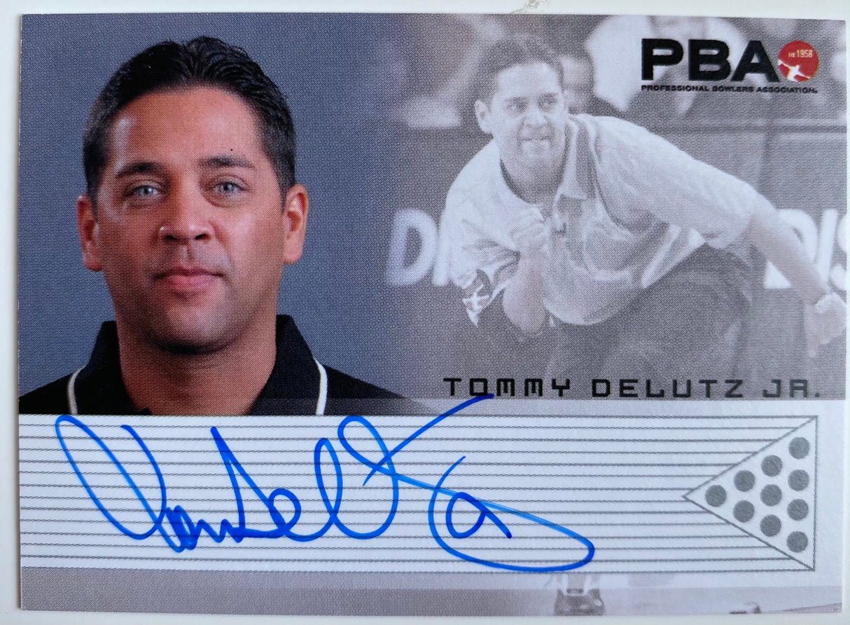 Tommy Delutz Jr. 2008 Rittenhouse PBA Autograph Bowling Card