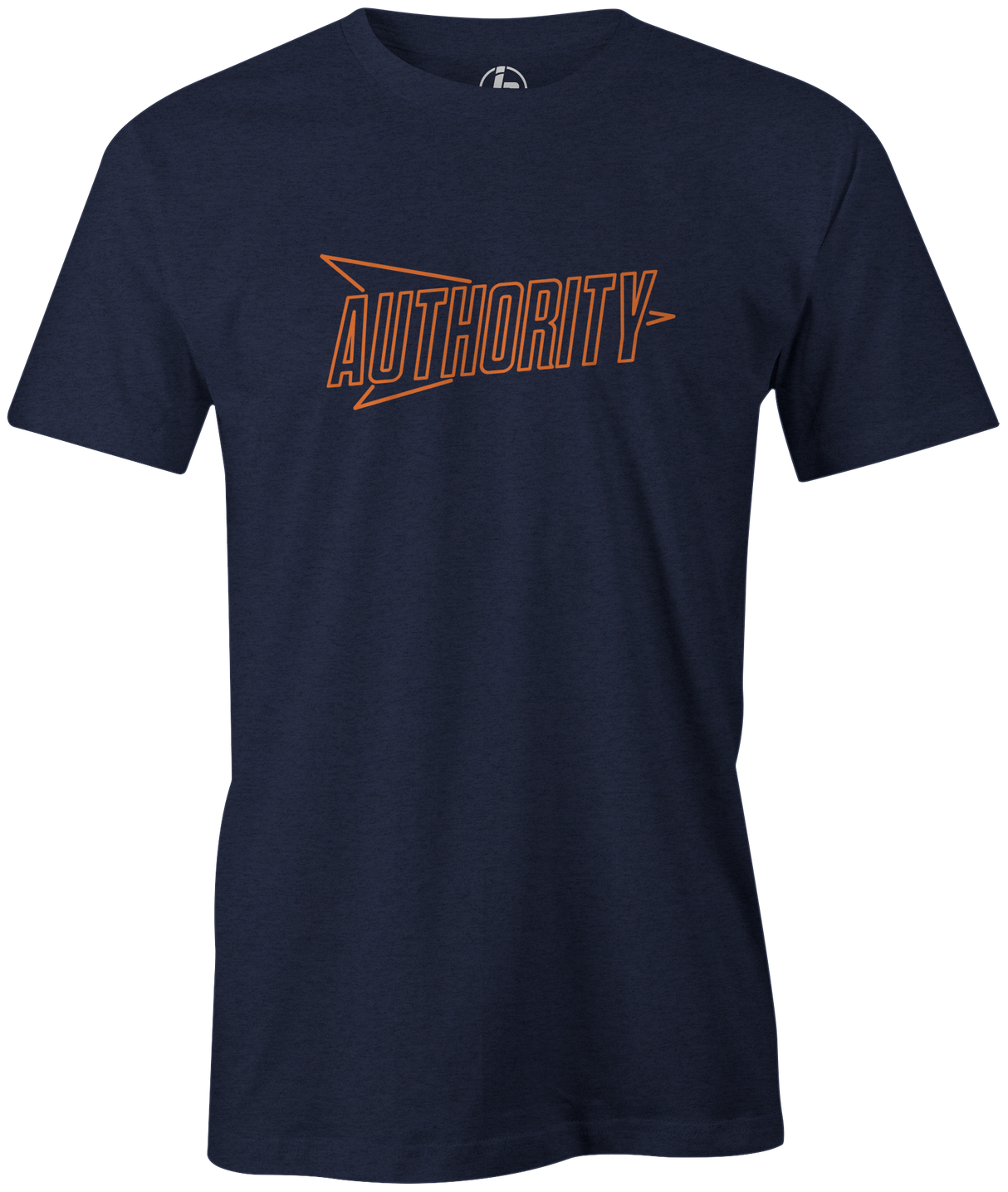 Columbia 300 Authority Men's T-Shirt, Navy, bowling, bowling ball, logo, brand, t, t shirt, tee, tee-shirt, tees, league bowling team shirt, tournament shirt, pba, pwba, usbc, junior gold, cool.