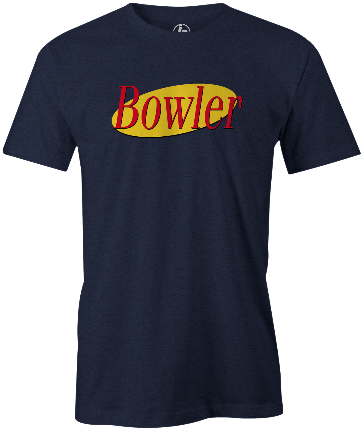 Bowler Men's T-Shirt, Navy, bowling, funny, cool, vintage, novelty, television, tv show, tee, t shirt, t-shirt, tees, t,, Seinfeld,, league bowling team shirt, tournament shirtt