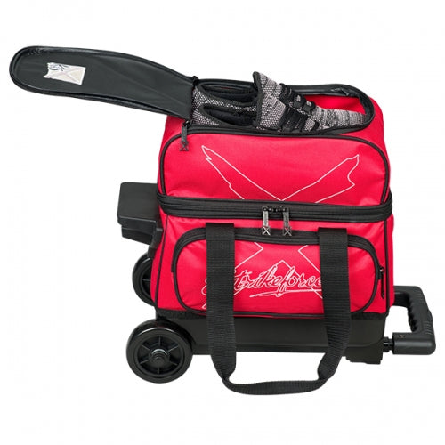 Hybrid single bowling ball roller bag