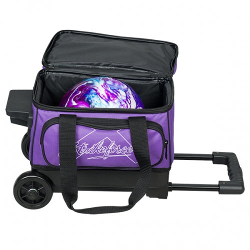 Hybrid single bowling ball roller bag