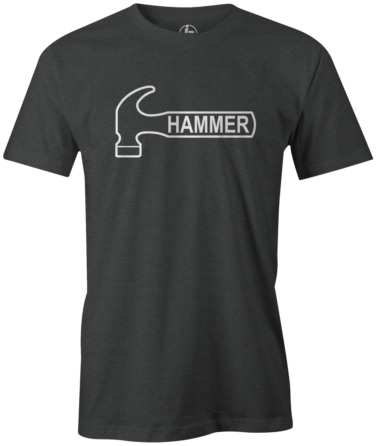 It's Hammer Time! Wear this iconic logo with pride. Grab this classic Hammer t-shirt and hit the lanes! This is the perfect gift for all Hammer fans! Bill o'neill, Tshirt, tee, tee-shirt, tee shirt, Pro shop. League bowling team shirt. PBA. PWBA. USBC. Junior Gold. Youth bowling. Tournament t-shirt. Men's. Bowling Ball.