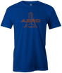 A tee that just does the right thing and helps you strike a lot! Tshirt, tee, tee-shirt, tee shirt, Pro shop. League bowling team shirt. PBA. PWBA. USBC. Junior Gold. Youth bowling. Tournament t-shirt. Men's. Bowling Ball. Aero Dynamix Ebonite. Tommy Jones