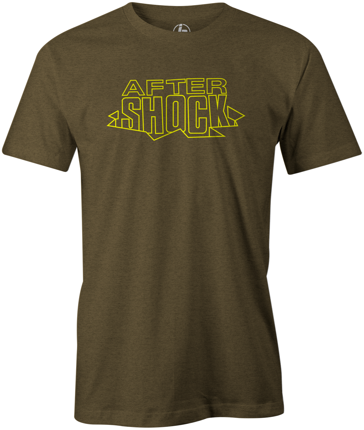 After Shock Men's T-shirt, Army Green, Bowling, tee, tee-shirt, tee shirt, tshirt, retro